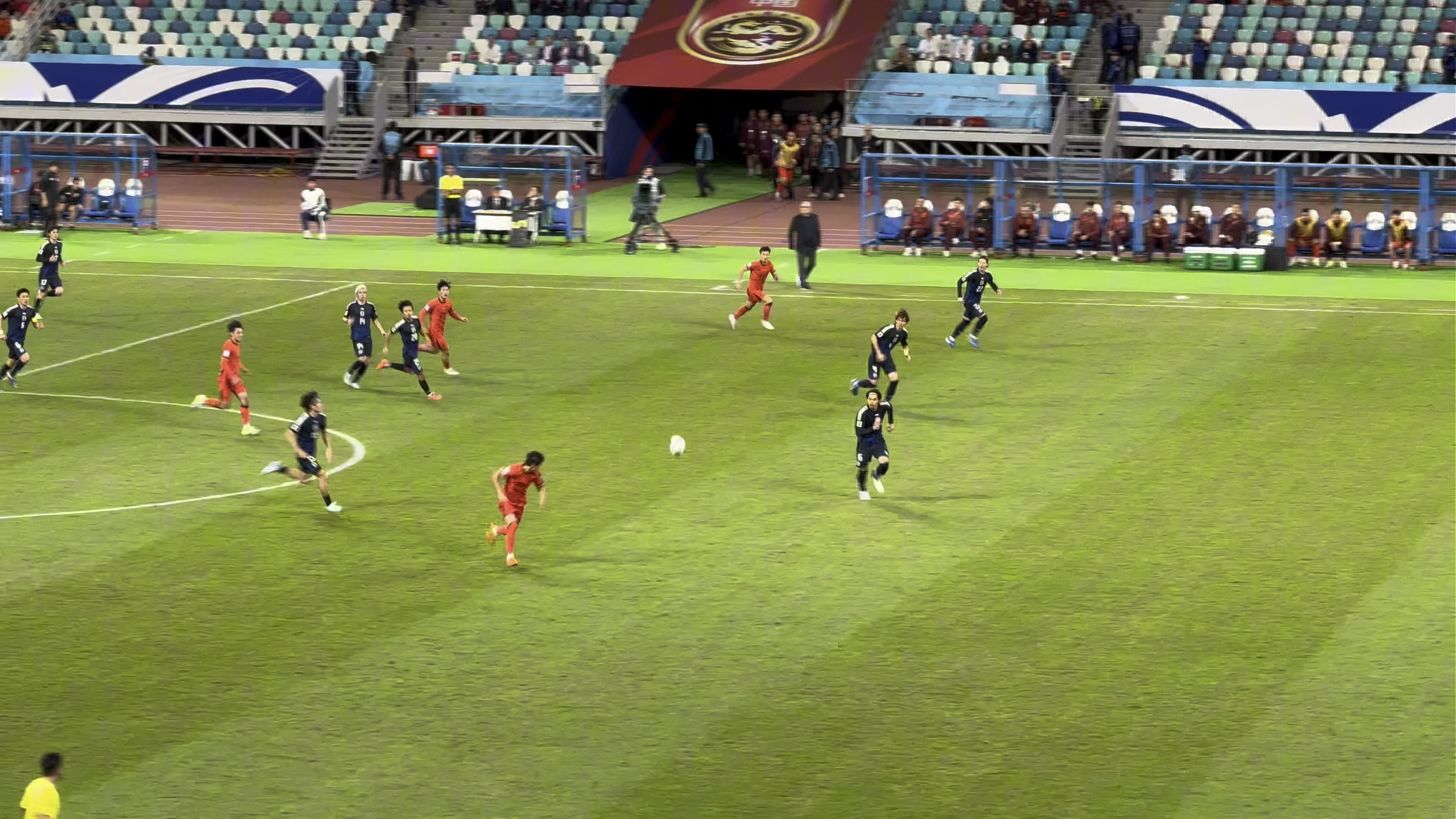 包含足球比赛现场气氛热烈，观众尽情欢呼的词条